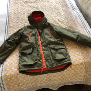 LL Bean Polyester Fleece-lined Hooded Parka